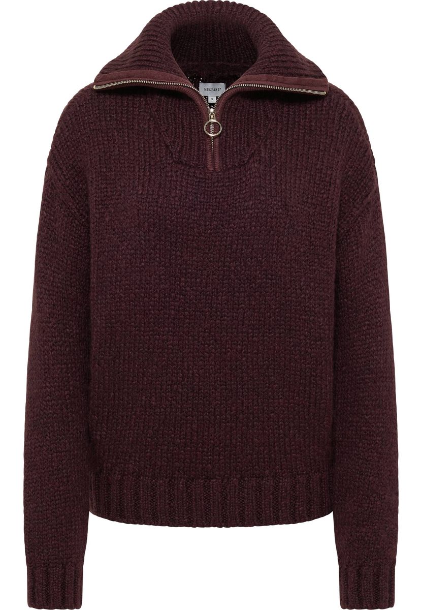 Pullover mit Reißverschluss und lockerer Passform