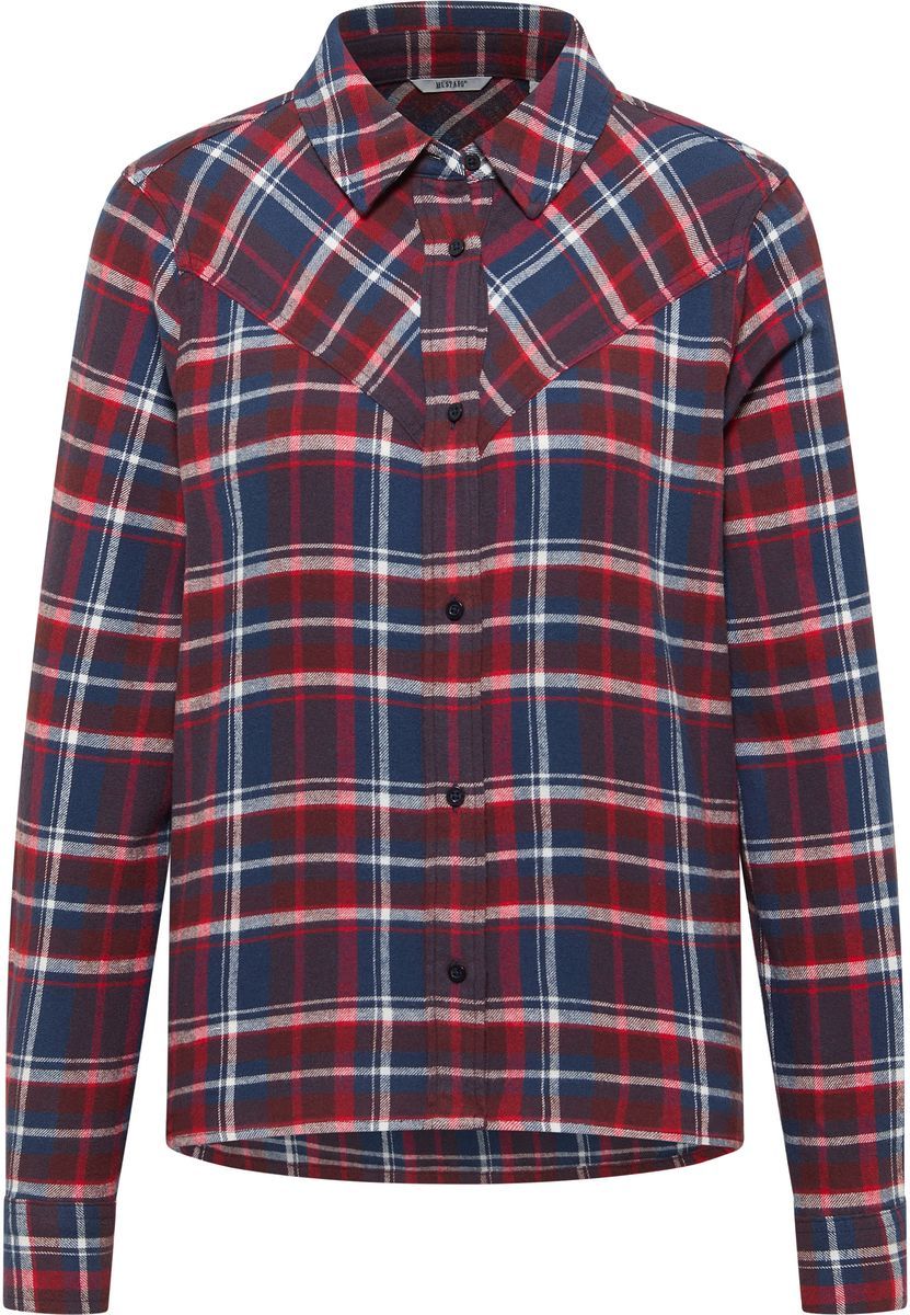 Klassisches Langarmhemd mit Karomuster im Western-Stil