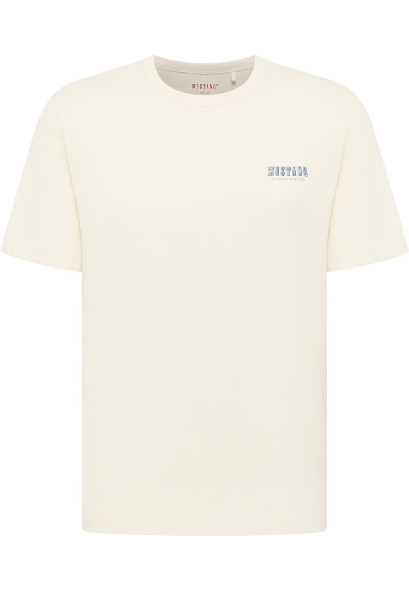 Mustang Herren T-Shirt Style Austin, offwhite