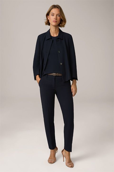 Nappaleder-Gürtel in Braun mit silberner Schnalle, schmales Design