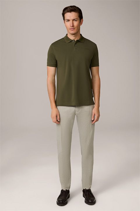 Windsor Paolos Baumwoll-Poloshirt in Olivgrün