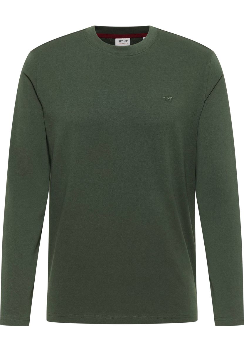 Klassisches Langarm Baumwoll T-Shirt