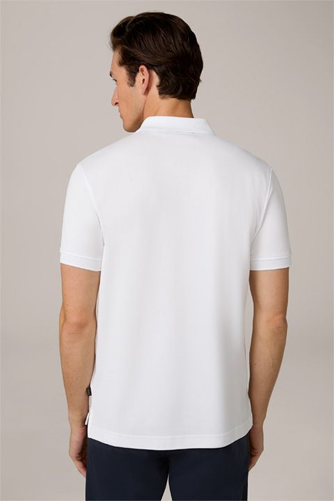 Joop! Paolos Weißes Baumwoll-Poloshirt Klassische Passform Casual Style