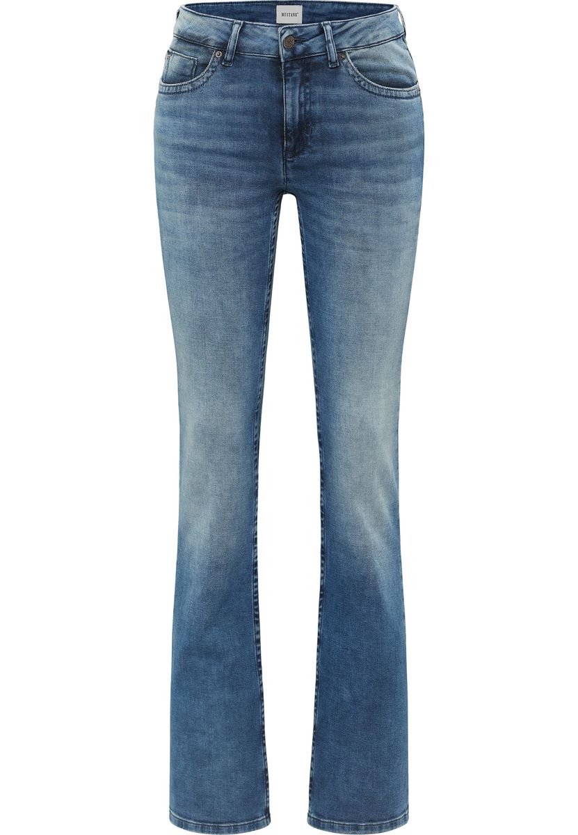 Klassische Bootcut Jeans in mittlerer Waschung