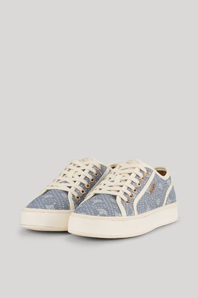 Joop! Origine Denim Jil Blau Gemusterte Damen-Sneakers