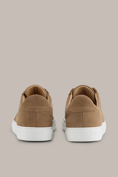 Ludwig Reiter Brauner Wildleder-Sneaker mit weißer Sohle