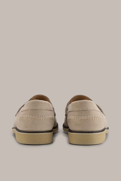 Ludwig Reiter beige Wildleder Penny Loafer klassisches Design