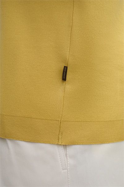 Windsor Floro Baumwoll-T-Shirt in Gelb, Kurzarm Rundhalsausschnitt