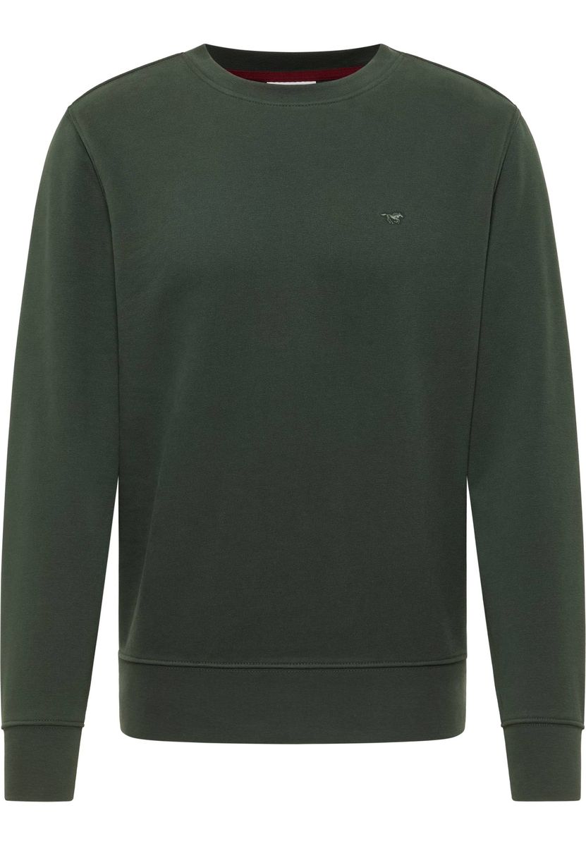 Klassisches Rundhals Baumwollmischung Sweatshirt