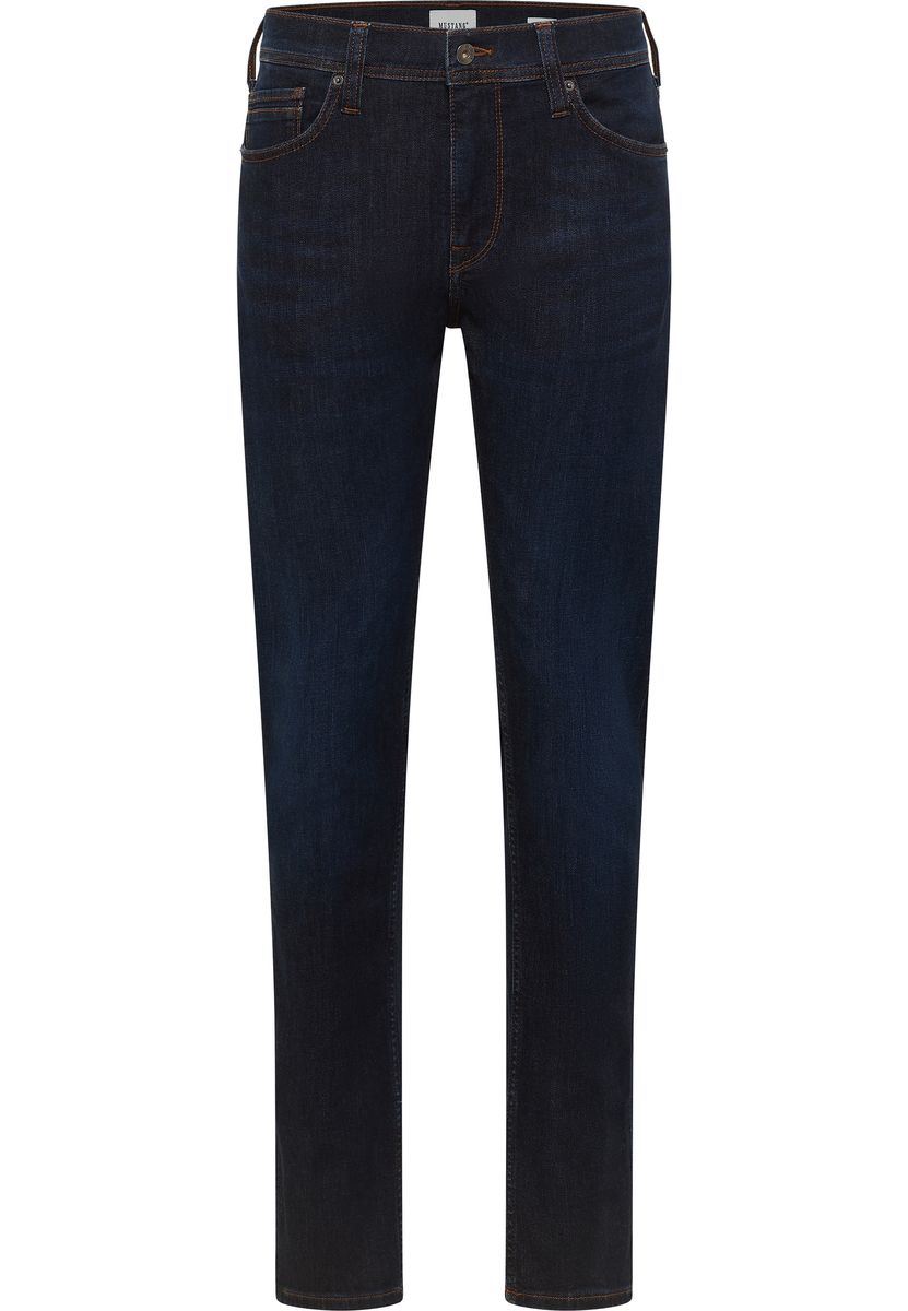 Schmal geschnittene Jeans mit dunkler Waschung