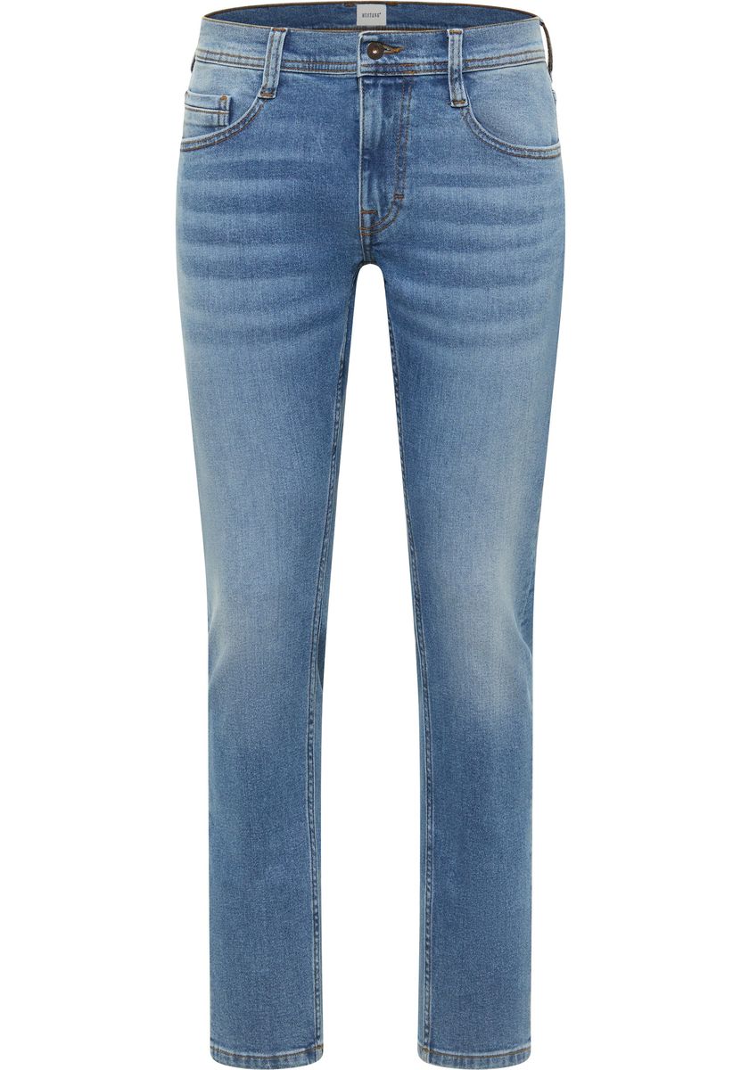 Schmal Geschnittene Jeans in Dunkler Waschung