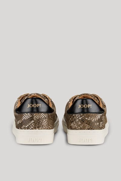 Joop! Serpente Misto Coralie Leder-Sneaker mit Schlangenmuster in Greige