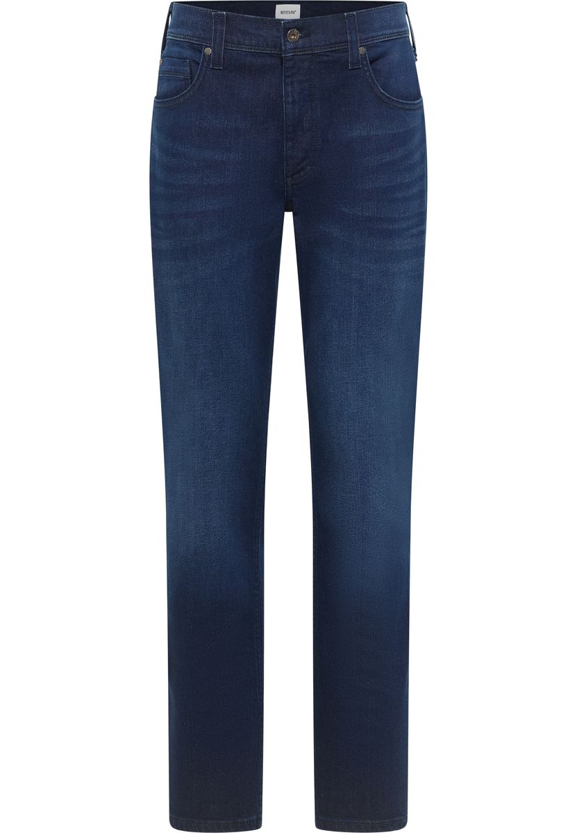 Herren Jeans mit geradem Schnitt, dunkle Waschung