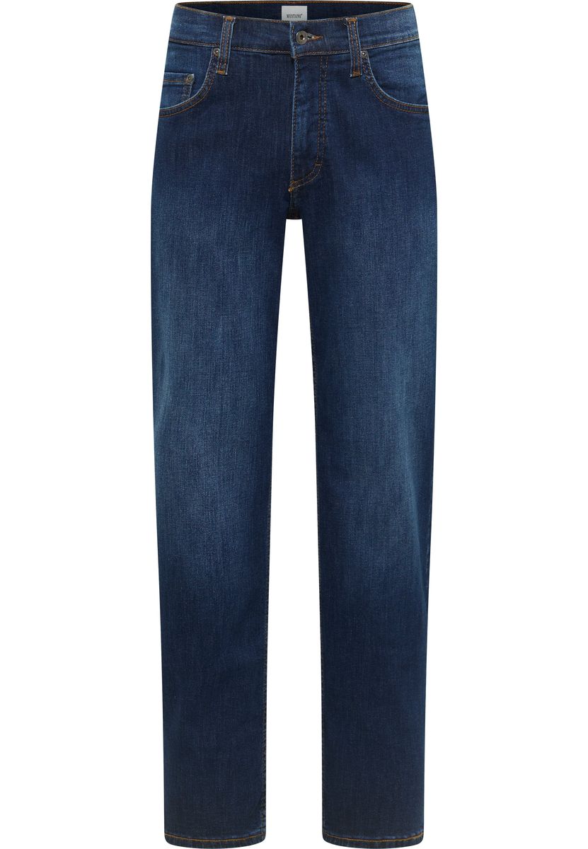 Dunkelblaue Straight Leg Jeans