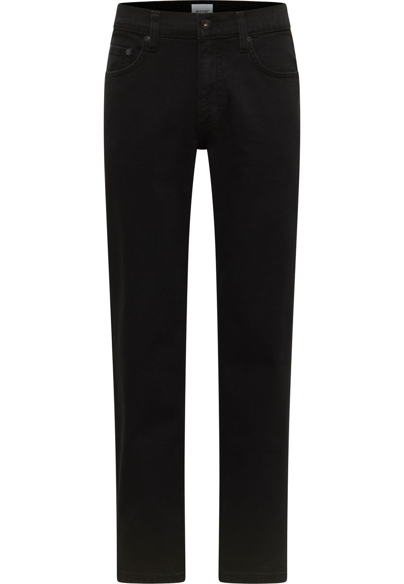 Herren Jeans mit geradem Bein, Schwarz