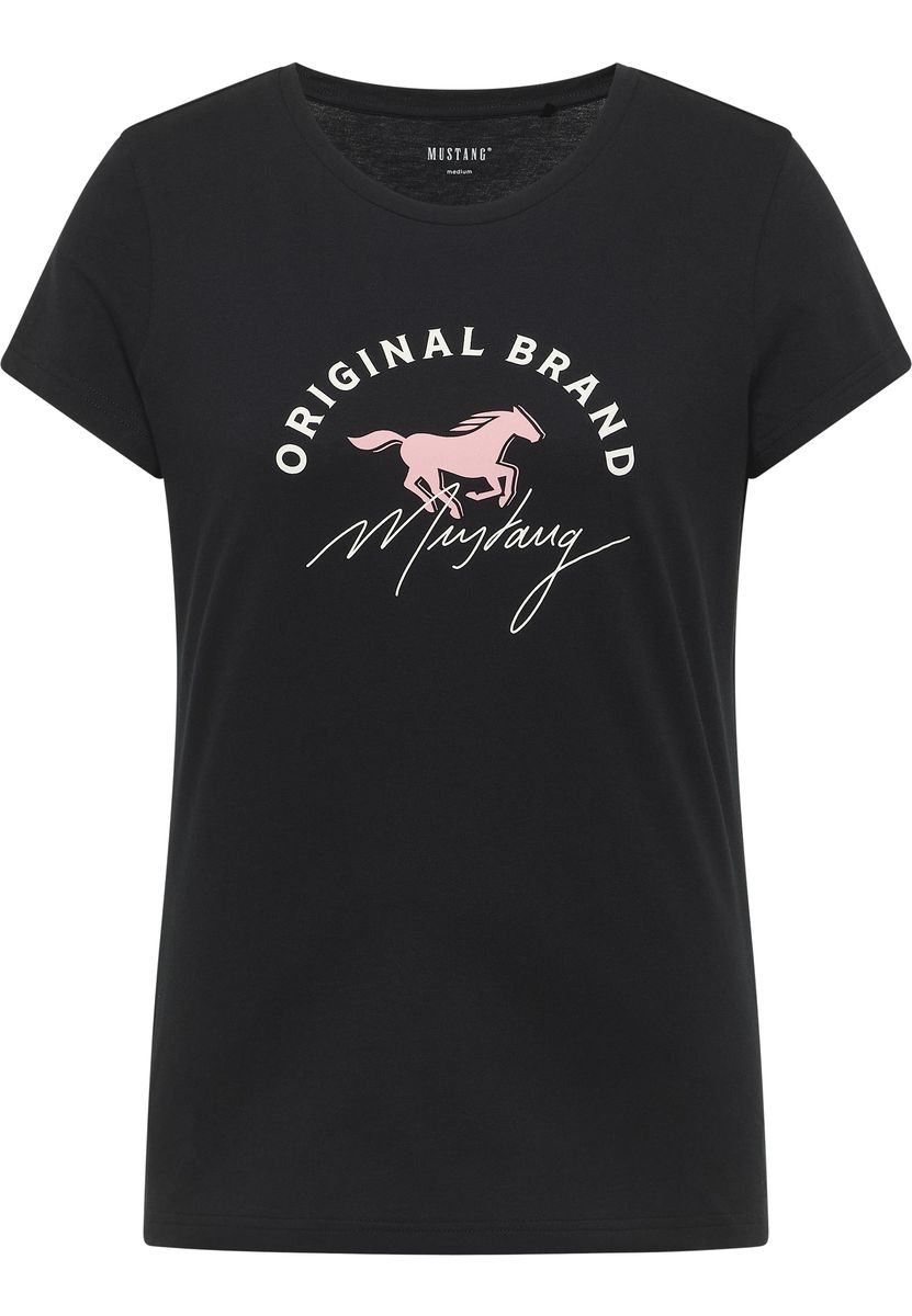 Klassisches Baumwoll-T-Shirt mit Grafikdruck