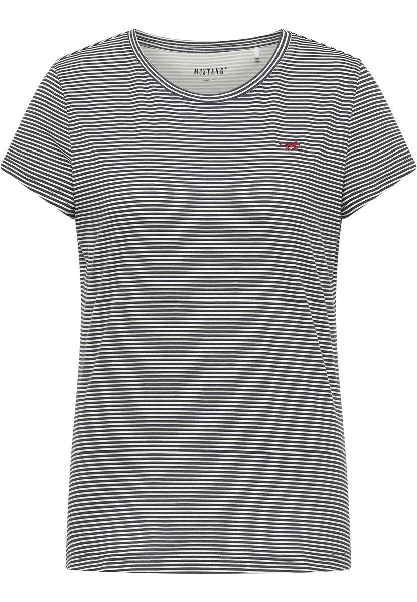 Klassisches gestreiftes Baumwoll-T-Shirt