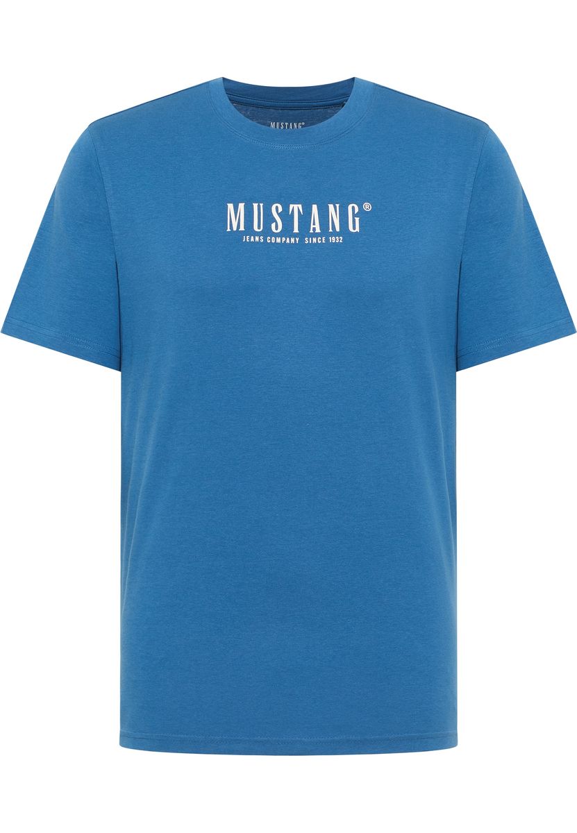 Mustang Herren T-Shirt Style Austin, mittelblau