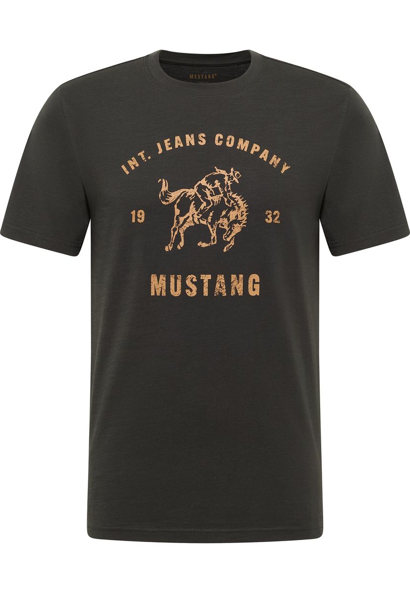 Mustang Herren T-Shirt Style Austin, anthrazit