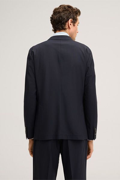 Windsor Marineblauer Wollmix Doppelreiher Blazer mit aufgesetzten Taschen