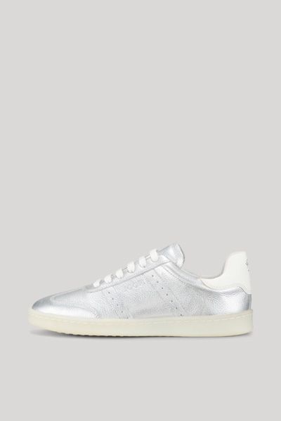 Joop! Sofisticato Isa Silberne Metallic-Leder-Sneakers Unisex