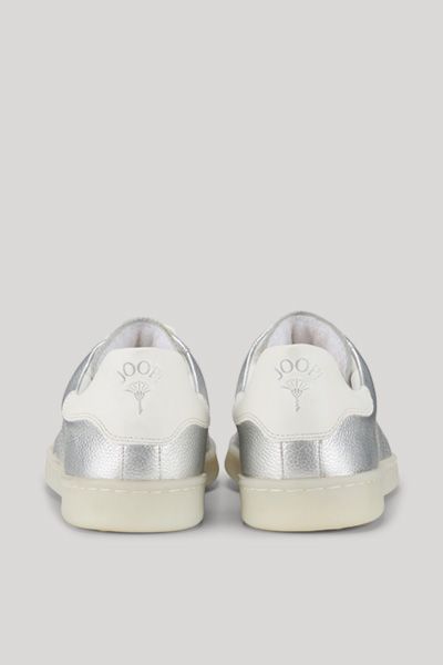 Joop! Sofisticato Isa Silberne Metallic-Leder-Sneakers Unisex