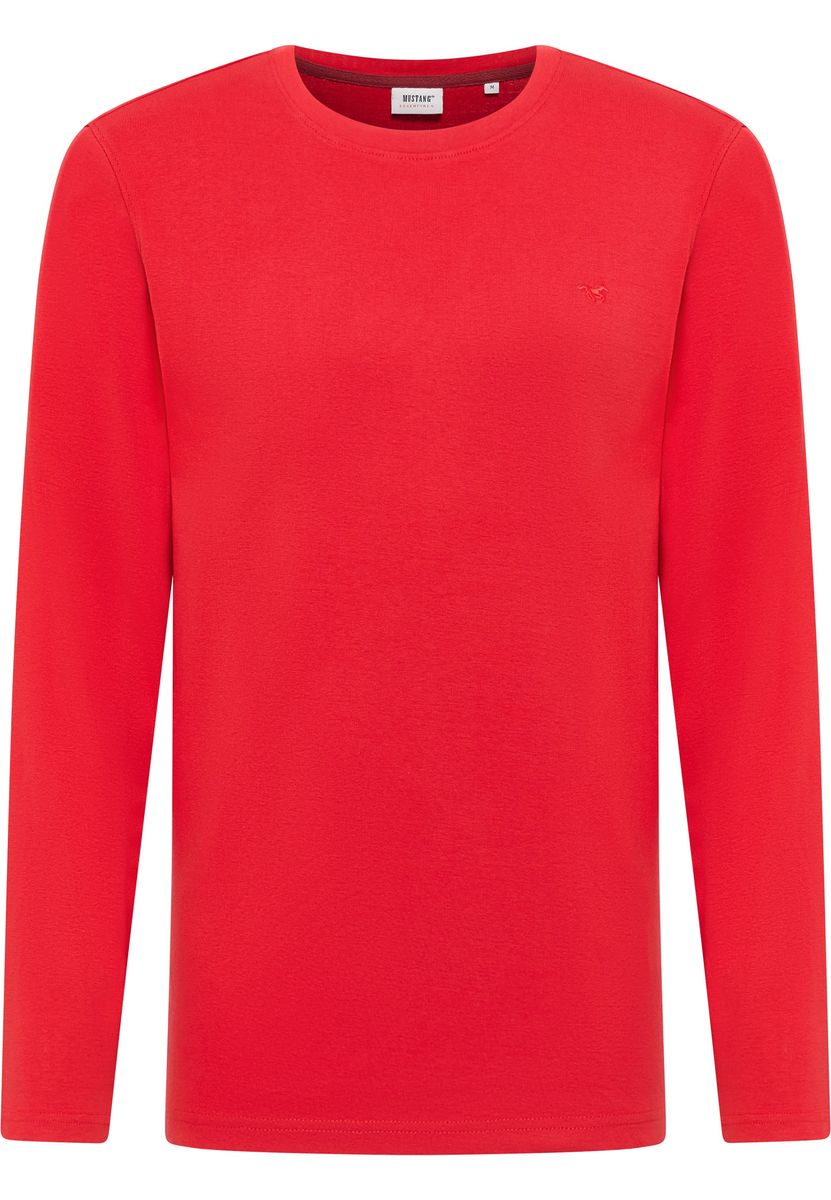 Klassisches einfarbiges Langarmshirt