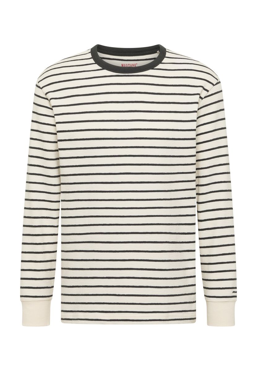 Gestreiftes Langarmshirt aus Baumwolle