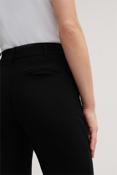 Marc Cain Schwarze Crêpe-Anzughose Schmale Passform Business