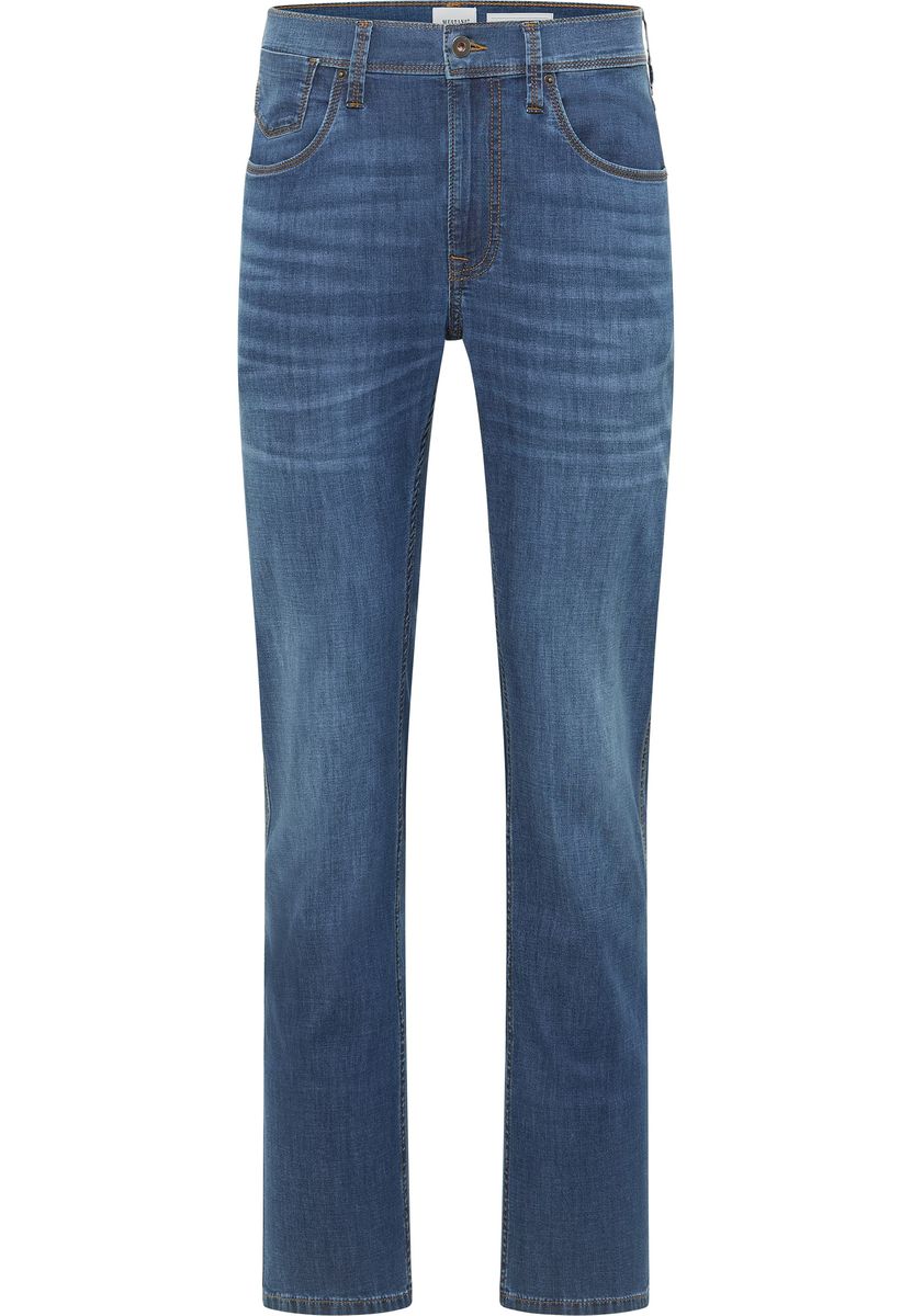 Jeans mit geradem Bein, entspannte Passform