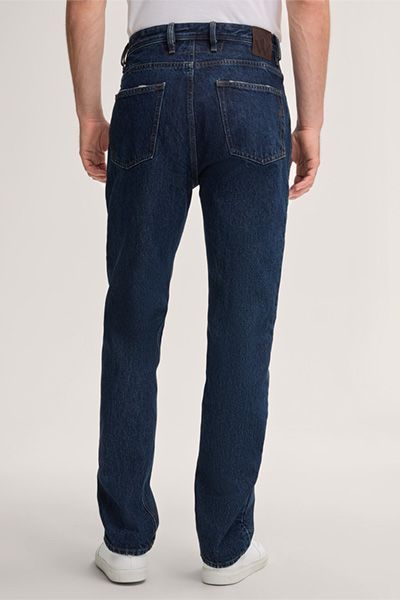 Windsor Rome Jeans aus Dunkelblauem Italienischem Baumwoll-Denim