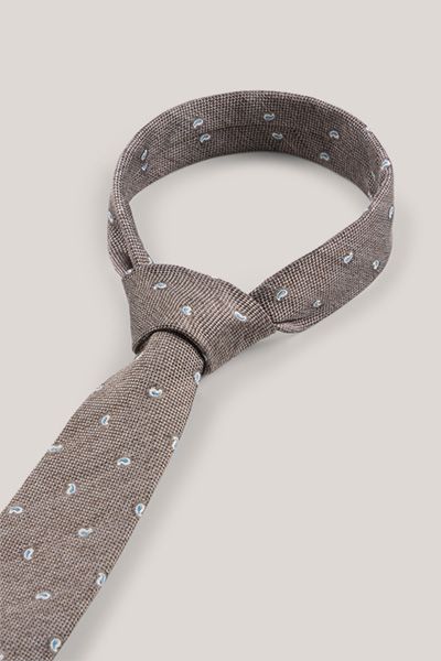 Windsor. Braun Paisley Muster Seidenmischung Herren Krawatte