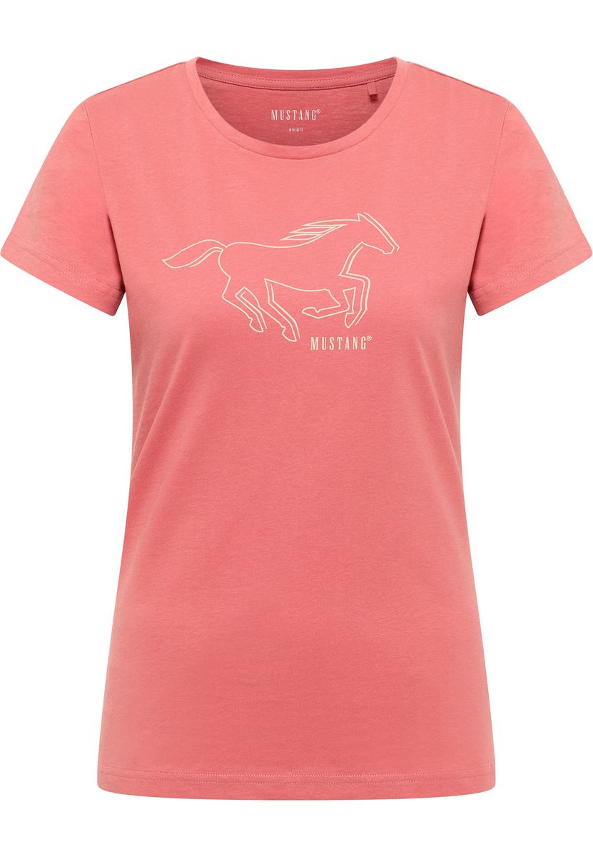 Klassisches T-Shirt mit Rundhalsausschnitt und Grafikdruck