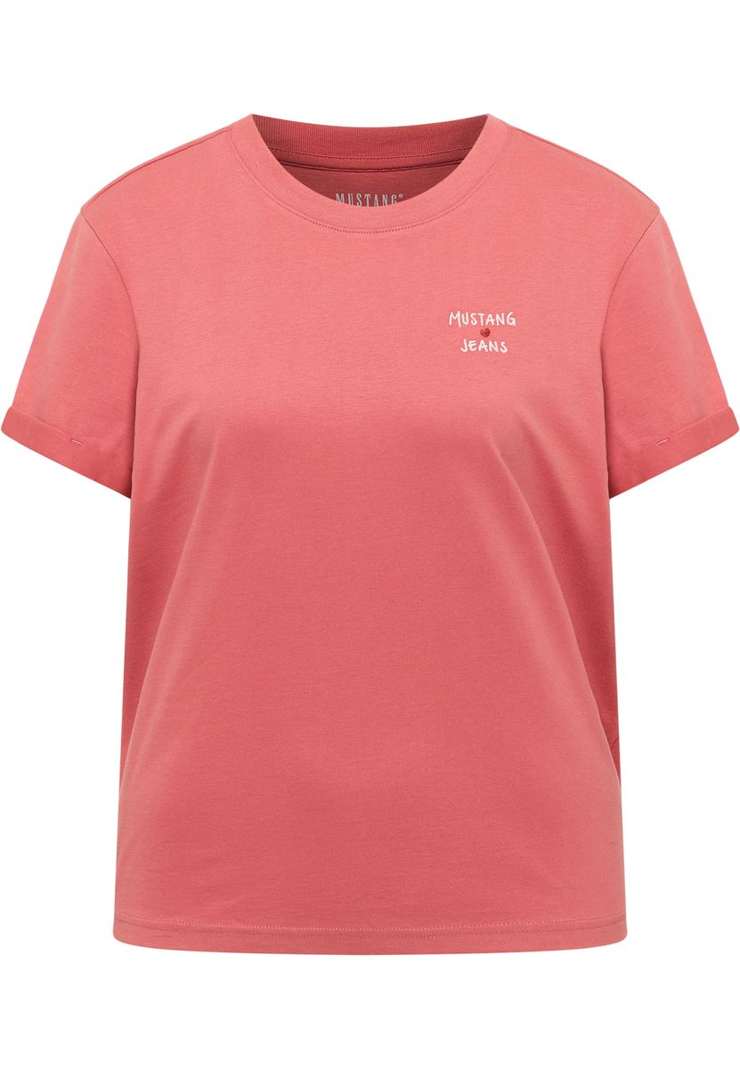 Lässiges Kurzarm Baumwoll-T-Shirt