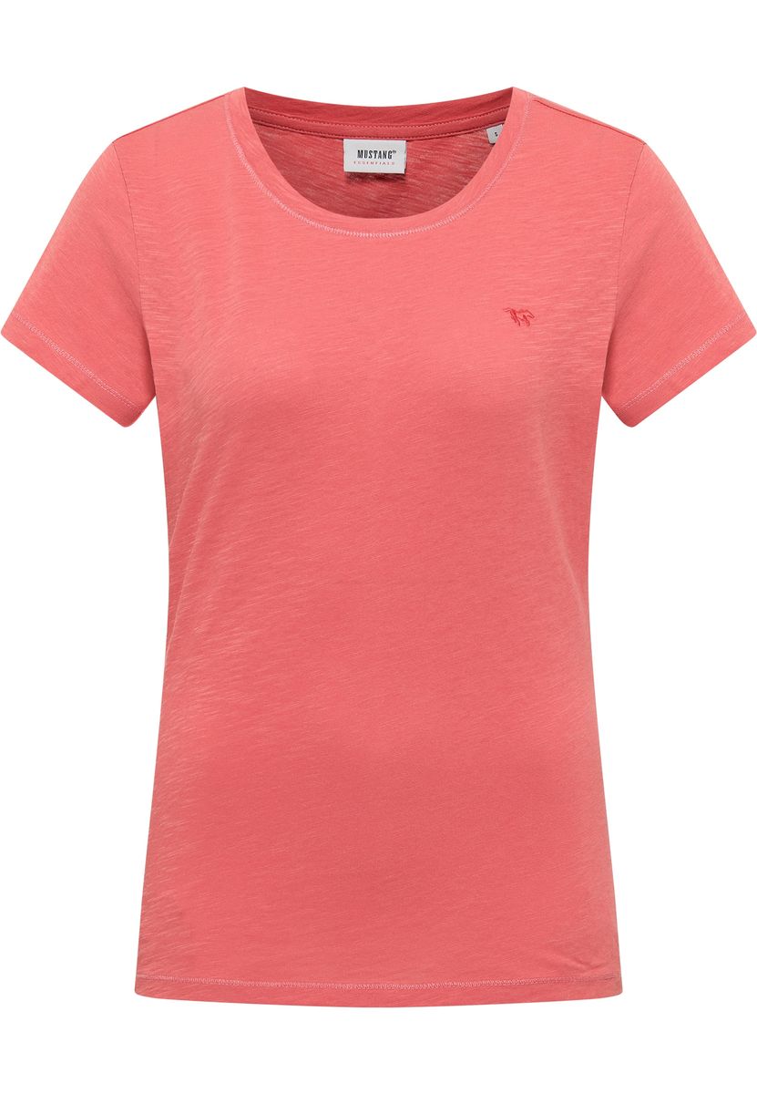 Klassisches Rundhals Baumwoll-T-Shirt