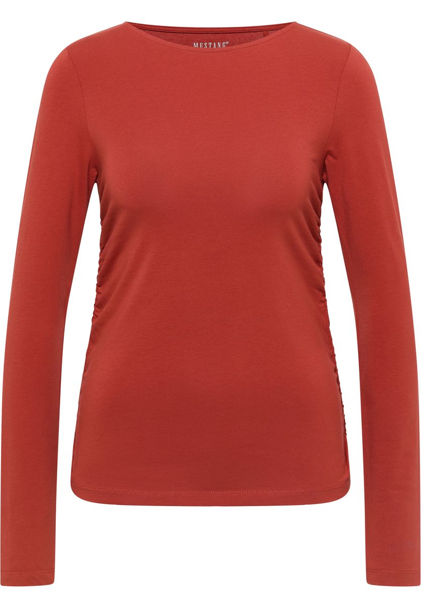 Klassisches, figurbetontes Langarmshirt
