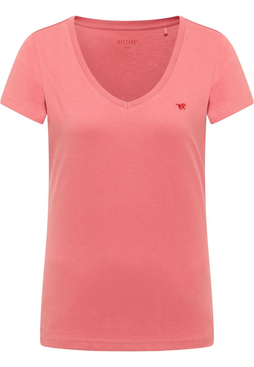 Klassisches Basic T-Shirt mit V-Ausschnitt