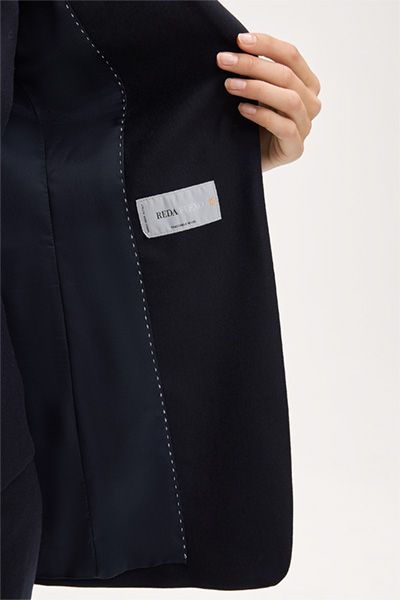 Windsor Marineblauer Flanellblazer aus italienischer Schurwollstretch