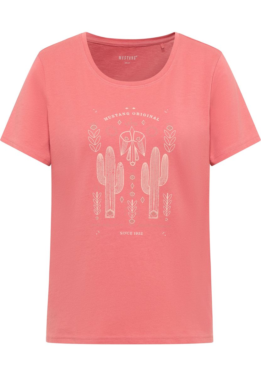 Lässiges Baumwoll-T-Shirt mit Grafikdruck