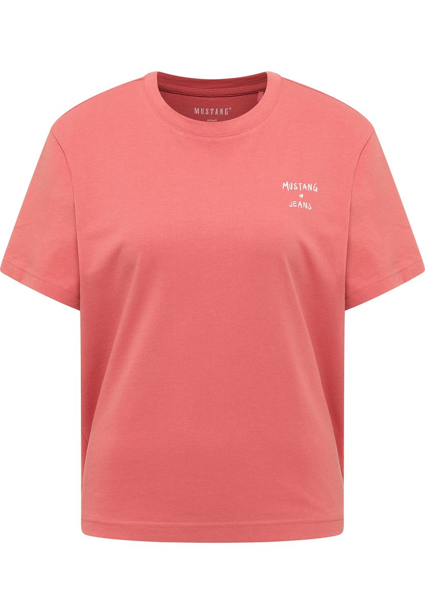 Lässiges Baumwoll-T-Shirt mit Grafikdruck