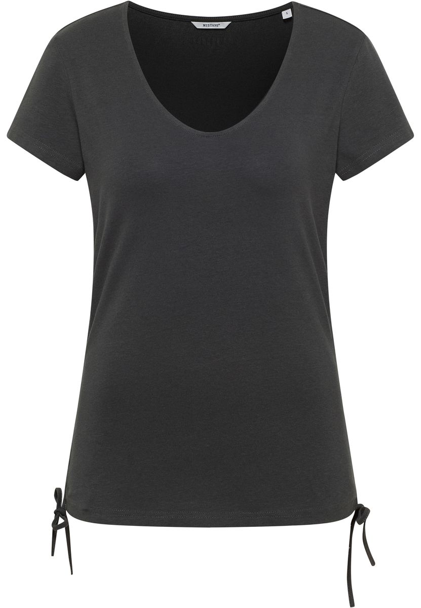 Modernes Kurzarm-T-Shirt mit Bindeband