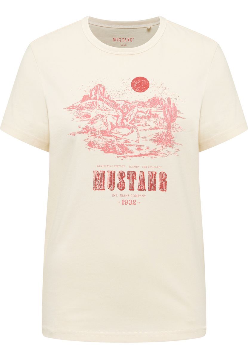 Baumwoll T-Shirt mit Grafikprint