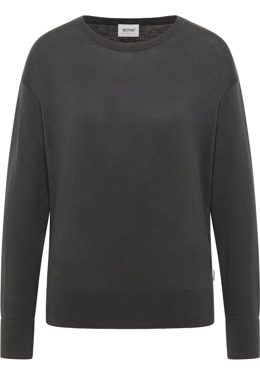 Locker geschnittener Strickpullover aus Baumwolle