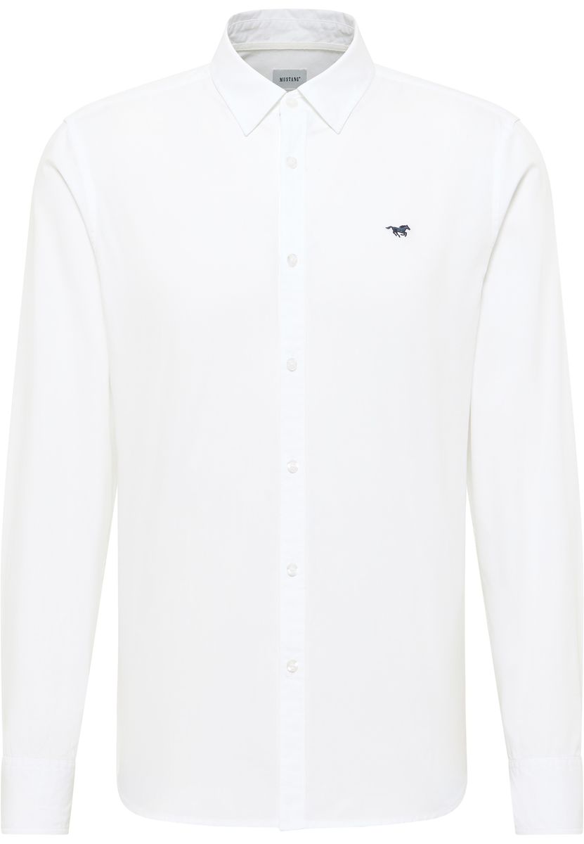 Klassisches Langarm Baumwollhemd