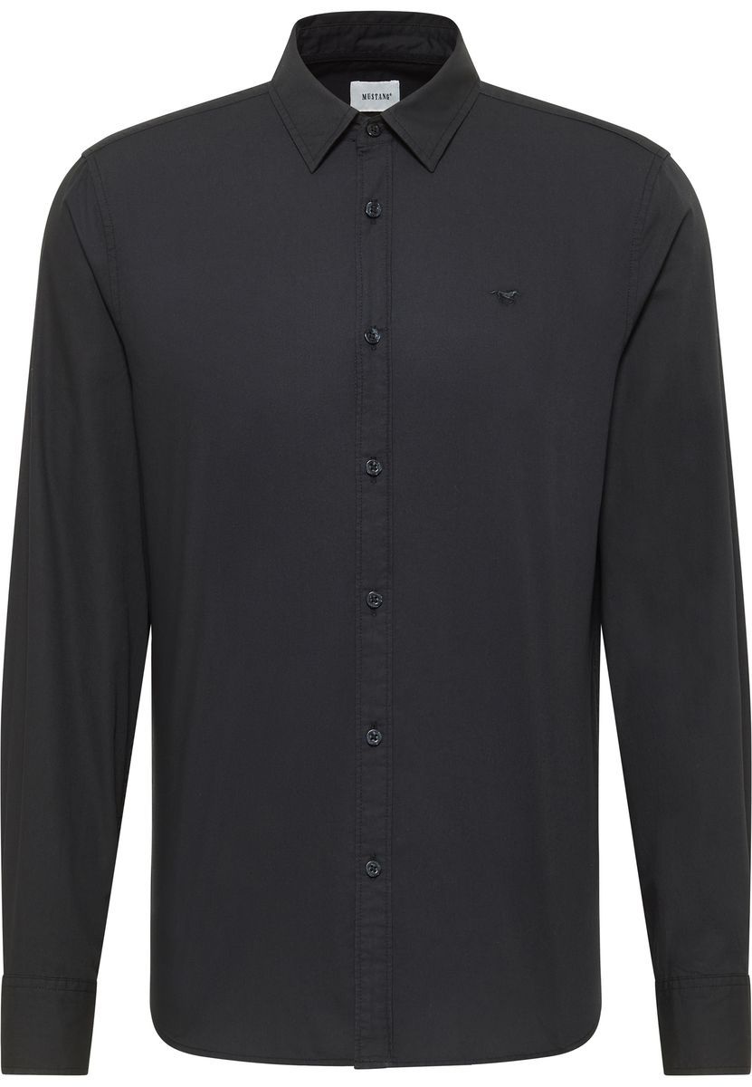 Klassisches Langarm Baumwollhemd