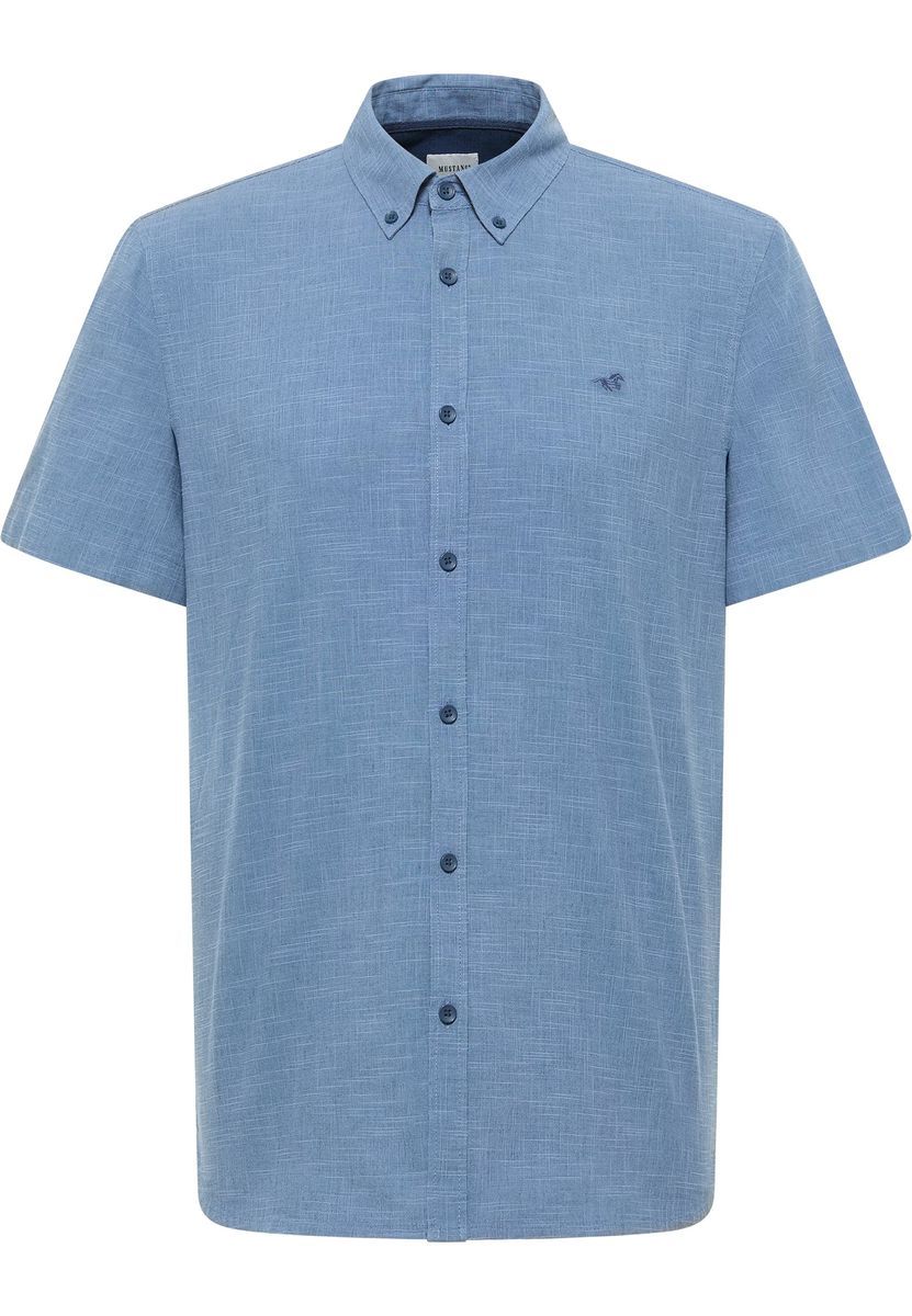 Klassisches Chambray Kurzarmhemd