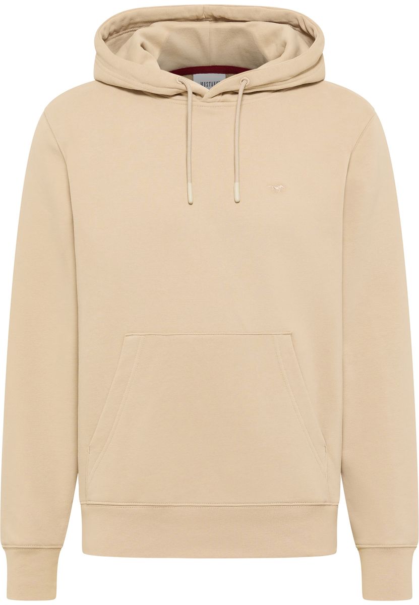 Klassischer beiger Kapuzenpullover