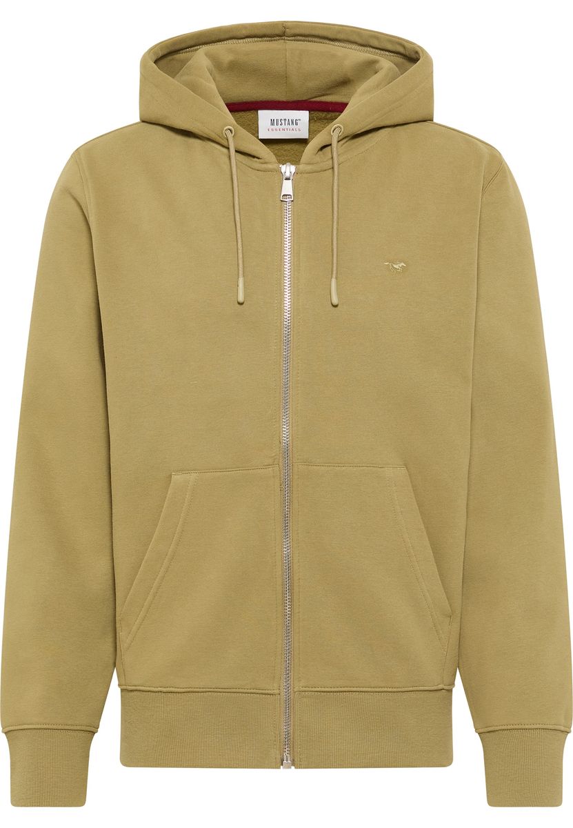 Herren Baumwoll-Kapuzenjacke mit Reißverschluss