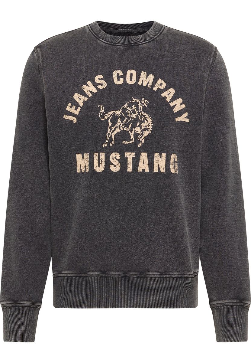 Sweatshirt mit Grafikprint im Vintage-Waschung