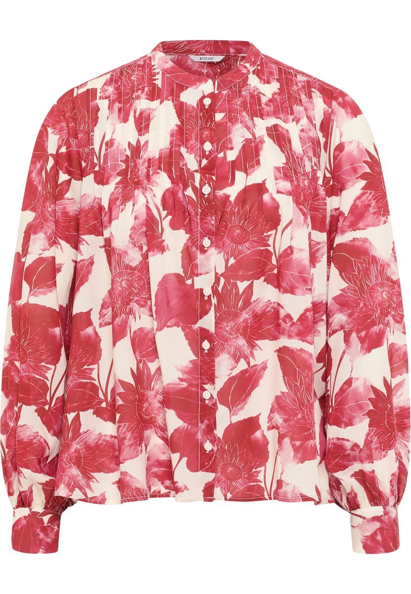 Langarmbluse mit Blumendruck